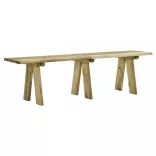 impregnált tömör fenyőfa kerti pad 160 cm