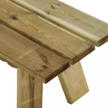 impregnált tömör fenyőfa kerti pad 160 cm