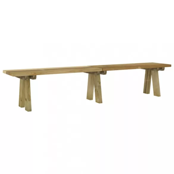 impregnált tömör fenyőfa kerti pad 220 cm