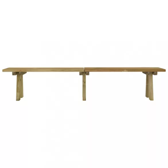 impregnált tömör fenyőfa kerti pad 220 cm