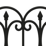 17 db fekete polipropilén gyepszegély 10 m