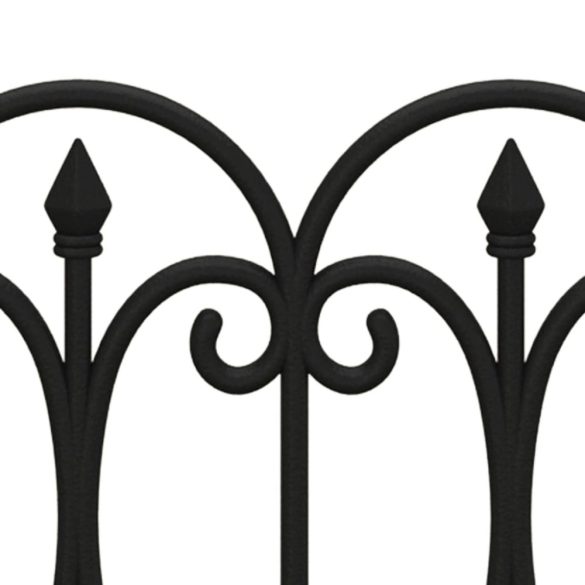 17 db fekete polipropilén gyepszegély 10 m