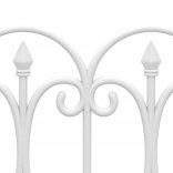 17 db fehér polipropilén gyepszegély 10 m