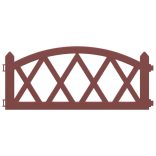 17 db piros polipropilén gyepszegély 10 m