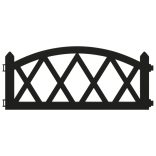 17 db fekete polipropilén gyepszegély 10 m