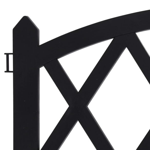 17 db fekete polipropilén gyepszegély 10 m