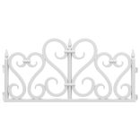 17 db fehér polipropilén gyepszegély 10 m