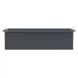 12 db szürke polipropilén virágláda raklapokhoz 36x13,5x9,5 cm