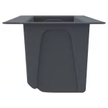 12 db szürke polipropilén virágláda raklapokhoz 36x13,5x9,5 cm