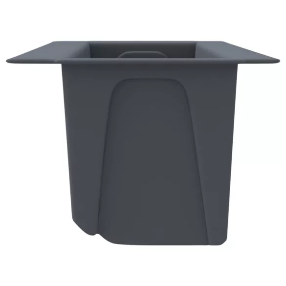 12 db szürke polipropilén virágláda raklapokhoz 36x13,5x9,5 cm
