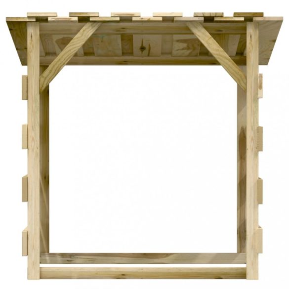 impregnált fenyőfa pergola tetővel 100 x 90 x 100 cm