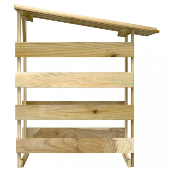 impregnált fenyőfa pergola tetővel 100 x 90 x 100 cm