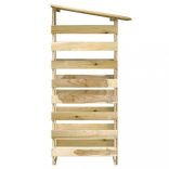 impregnált fenyőfa pergola tetővel 100 x 90 x 200 cm