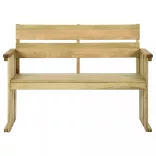impregnált fenyőfa kerti pad 121 cm