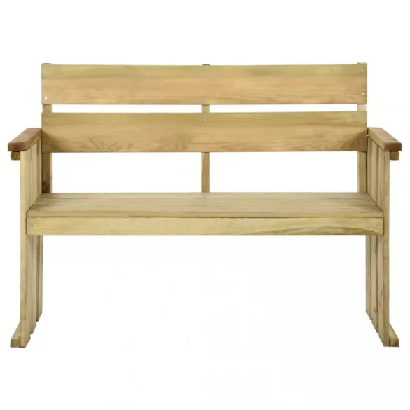 impregnált fenyőfa kerti pad 121 cm