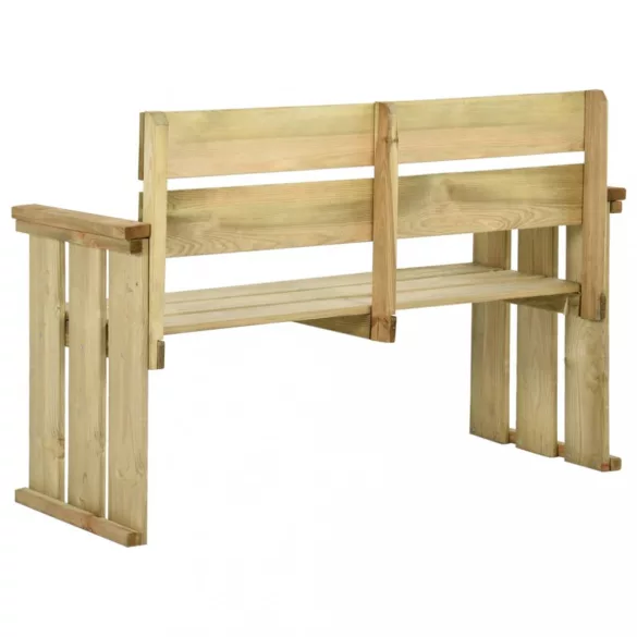 impregnált fenyőfa kerti pad 121 cm