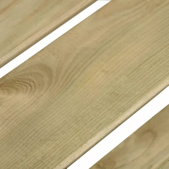 impregnált fenyőfa kerti pad 121 cm