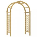 impregnált tömör fenyőfa rácsos boltív 141 x 97 x 243 cm