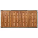 7 részes szürke polyrattan kerti étkezőgarnitúra párnával