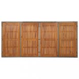 9 részes szürke polyrattan kerti étkezőgarnitúra párnával