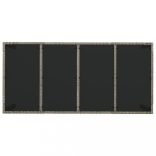 9 részes szürke polyrattan kerti étkezőgarnitúra párnával