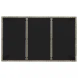 7 részes szürke polyrattan kerti étkezőgarnitúra párnával