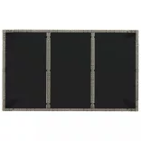 7 részes szürke polyrattan kerti étkezőgarnitúra párnával