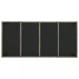 7 részes szürke polyrattan kerti étkezőgarnitúra párnával