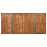 9 részes szürke polyrattan kerti étkezőgarnitúra párnával