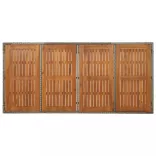 7 részes szürke polyrattan kerti étkezőgarnitúra párnával