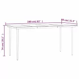 7 részes fekete polyrattan kerti étkezőgarnitúra párnával