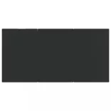 9 részes fekete polyrattan kerti étkezőgarnitúra párnákkal