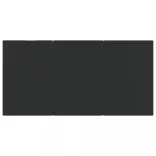 9 részes fekete polyrattan kerti étkezőgarnitúra párnákkal