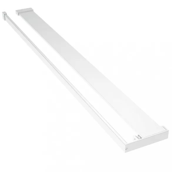 króm ESG üveg és alumínium zuhanyfal polccal 80x195 cm