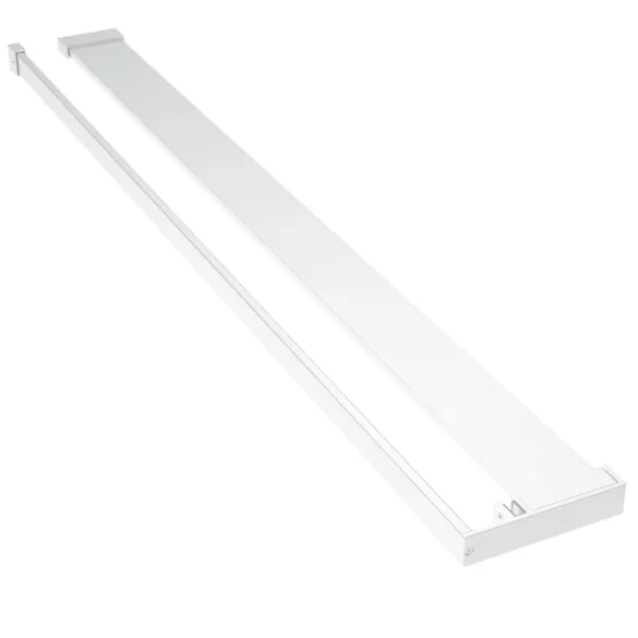 króm ESG üveg és alumínium zuhanyfal polccal 80x195 cm