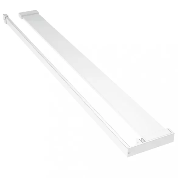 króm ESG üveg és alumínium zuhanyfal polccal 90 x 195 cm