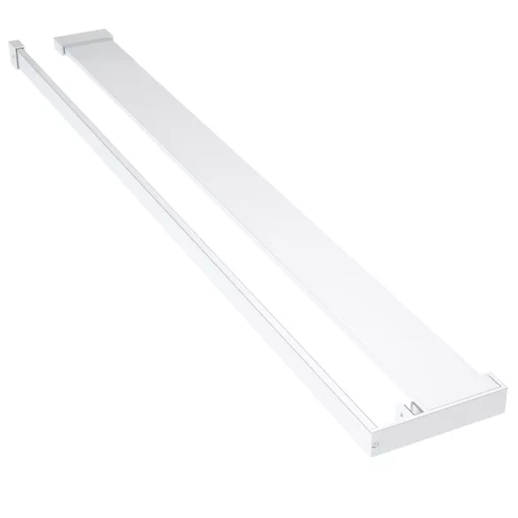 króm ESG üveg és alumínium zuhanyfal polccal 90 x 195 cm