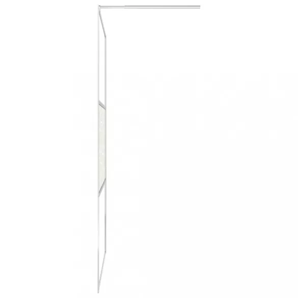 króm ESG üveg és alumínium zuhanyfal polccal 90 x 195 cm