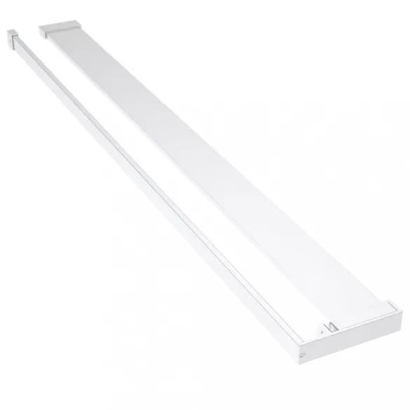 króm ESG üveg és alumínium zuhanyfal polccal 100 x 195 cm