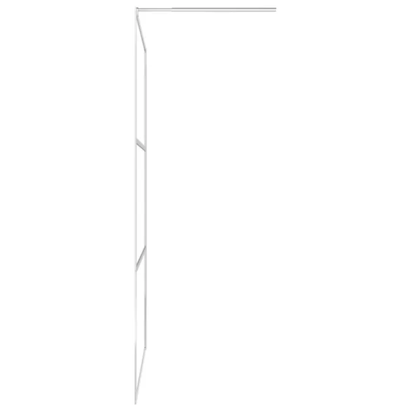 króm ESG üveg és alumínium zuhanyfal polccal 115x195 cm