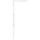 króm ESG üveg és alumínium zuhanyfal polccal 115x195 cm