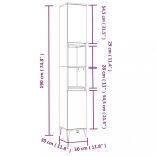 3 részes fehér szerelt fa fürdőszobaszekrény-szett