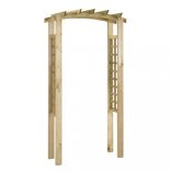 impregnált tömör fenyőfa rácsos boltív 110 x 60 x 210 cm