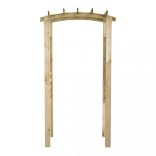 impregnált tömör fenyőfa rácsos boltív 110 x 60 x 210 cm