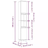 3 részes fehér szerelt fa fürdőszobai bútorszett