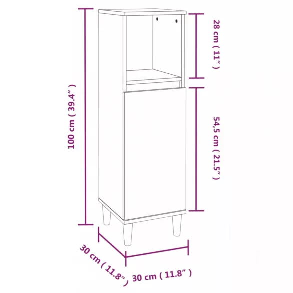 3 részes fehér szerelt fa fürdőszobai bútorszett