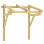 impregnált tömör fenyőfa ajtóelőtető 100x100x80 cm