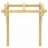 impregnált tömör fenyőfa ajtóelőtető 100x100x80 cm