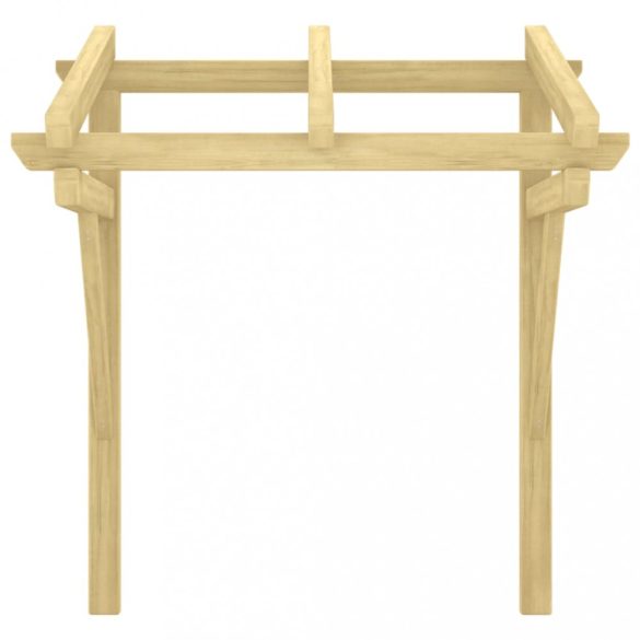 impregnált tömör fenyőfa ajtóelőtető 100x100x80 cm