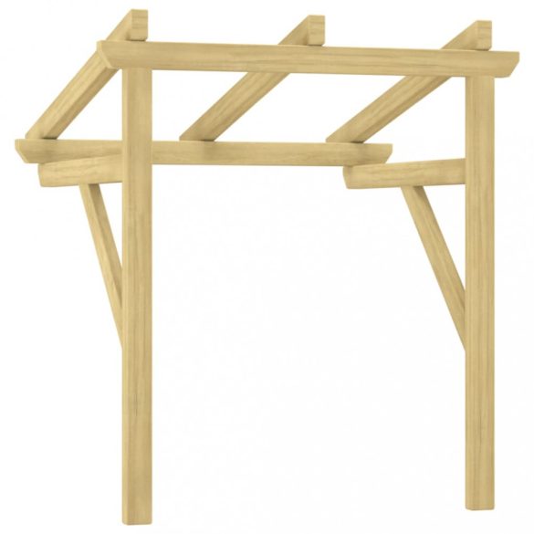 impregnált tömör fenyőfa ajtóelőtető 100x100x80 cm